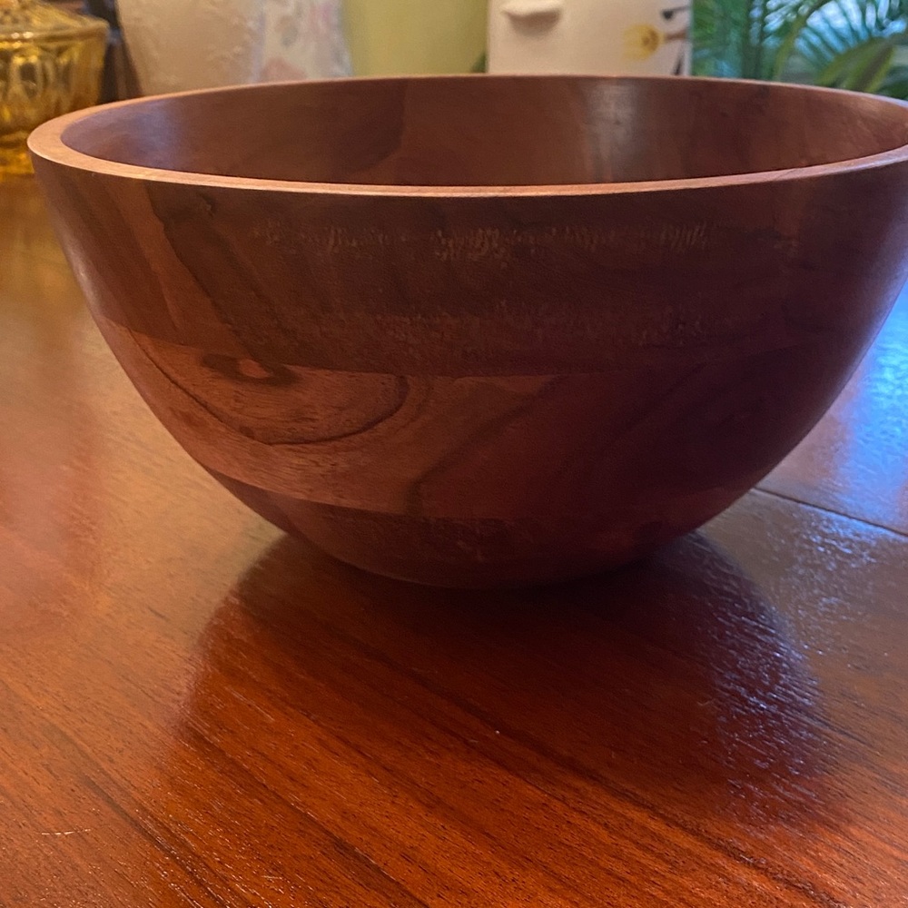 Magnolia Hearth & Hand wooden salad bowl large